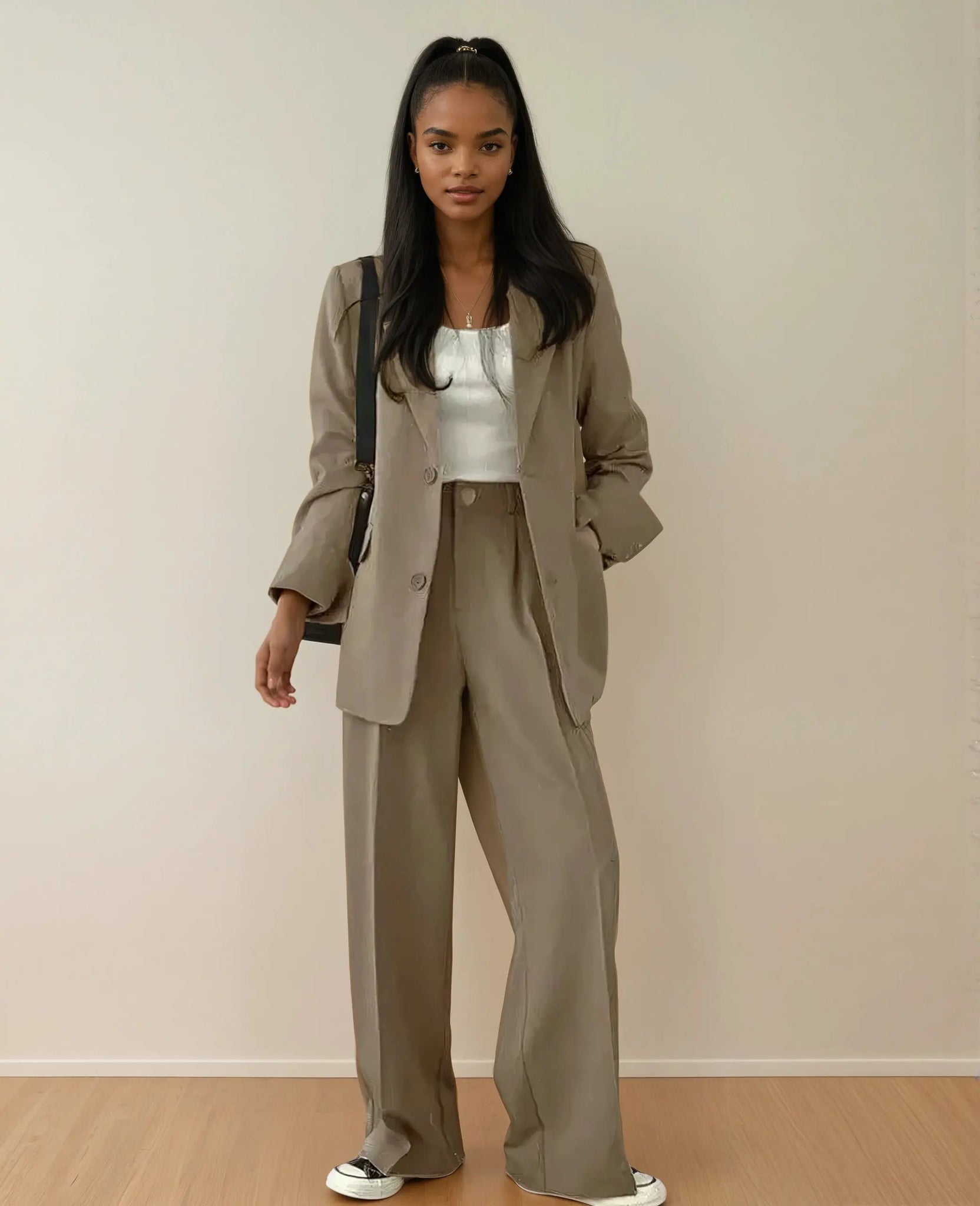 Ensemble blazer Naya taupe claire